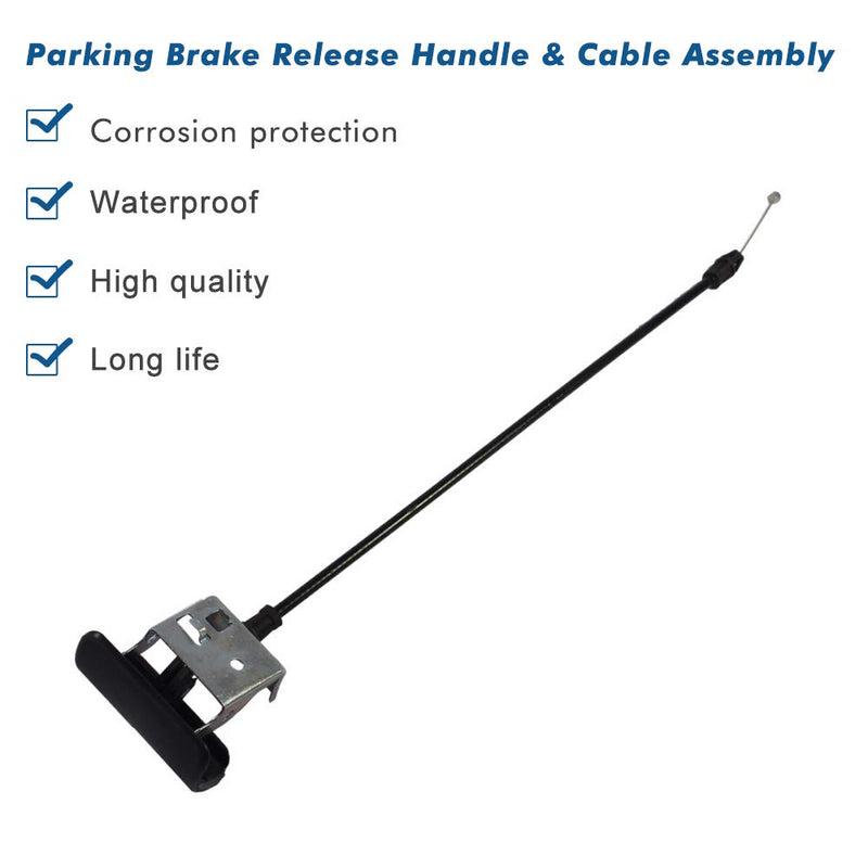 Parking Brake Release for Silverado Tahoe Suburban Avalanche GMC Sierra Yukon Denali Parking Brake Cable with Handle Replace 924-305 15226277