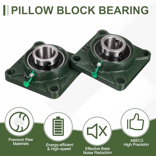 sourcing map UCF205 Pillow Block Bearings,25mm Bore Self Alignment UCF205 (25mm)