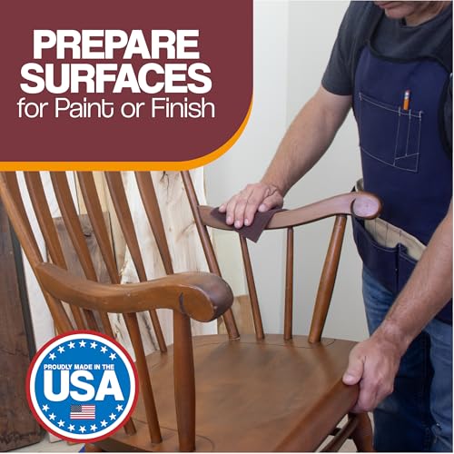 Maroon Non-Woven Surface Prep Set - 6" x 9" Finishing Pads (10 Pack) and 5" Orbital Sander Discs (10 Pack) - 320 Grit