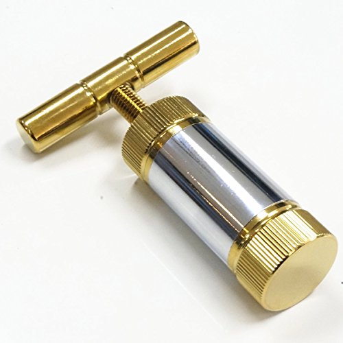 FORMAX®420 T Press 3.5" Tool Pollen T Press Heavy Duty Metal Spice Pollen (Gold with Silver)