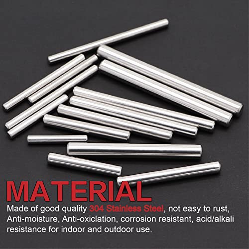 150Pcs 304 Stainless Steel Dowel Pin Assortment Kit M3 M4 M5 with Box M3/M4/M5