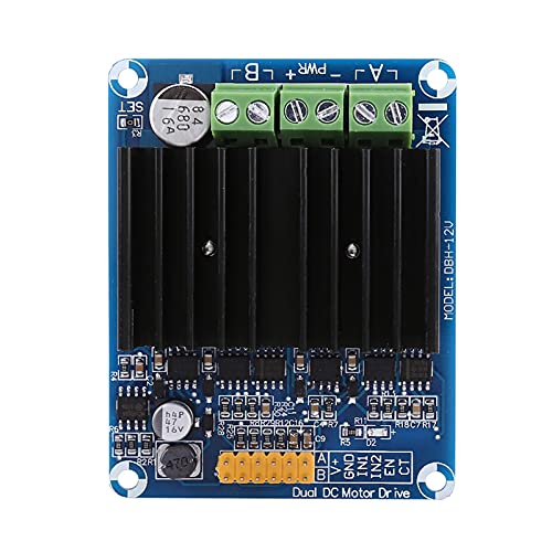 Dual 32A Motor Driver, 30A DC Motor Driver, 1 Piece DC5-12V 0A-30A Two-Channel H-Bridge Motor Driver Board Module Control and Display