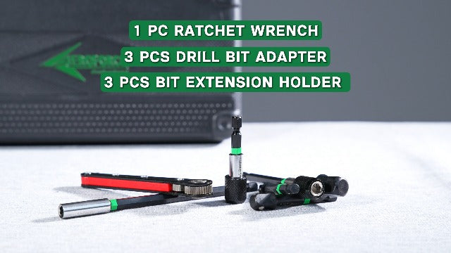 AEROFORCE 41 PCS Magnetic Nut Driver Set, Impact Drill Driver Bit 1/4" Hex Shank, SAE & Metric Cr-V Steel Power Nut Drivers with Quick-release Extensions, Impact Socket Adapters, Bit Holder 41PCS Magnetic Nut Driver Set