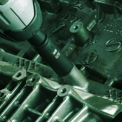 SK 3/8” Drive Impact Socket Set, Deep SAE Sockets, 8-Piece 5/16” to 3/4”