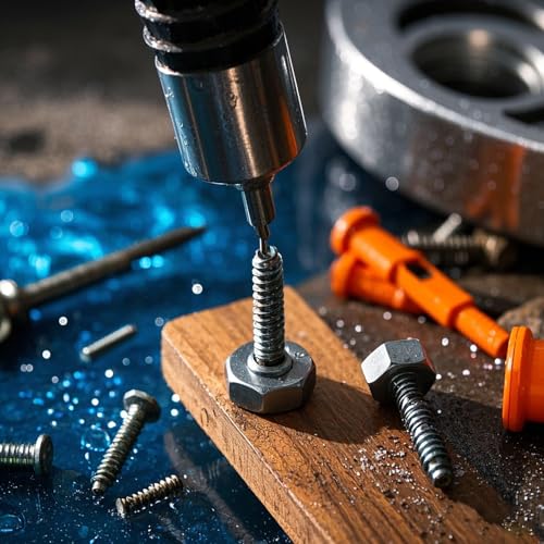 KINJOEK 100 Pieces 1/4-20 x 1-1/2 Inch Stainless Steel Hex Bolts, Hex Head Cap Screw Bolts, 18-8 304 S/S Fully Threaded Hexagon Bolts Fastener