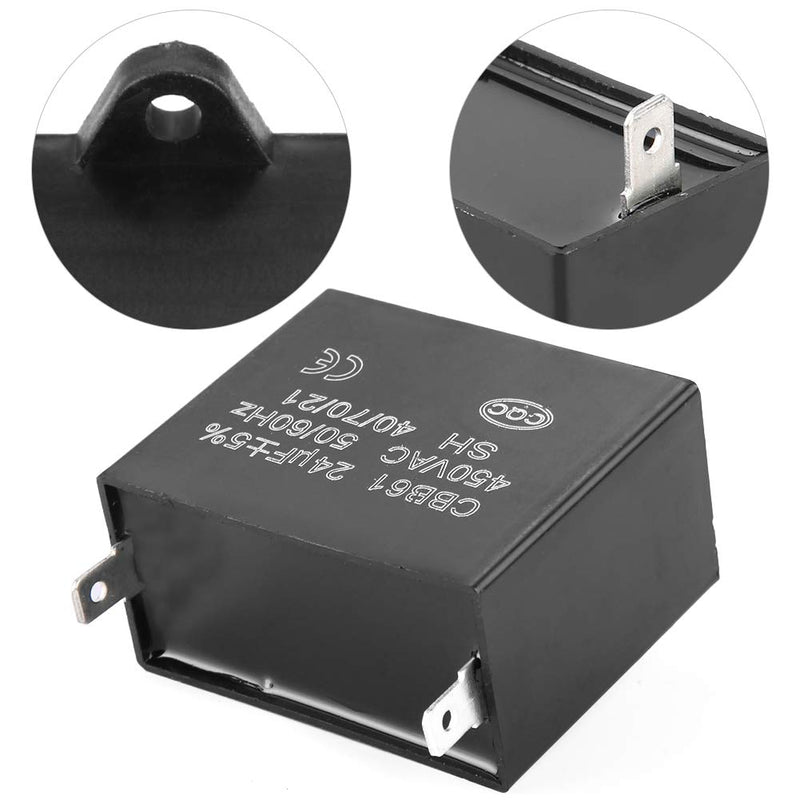 CBB61 capacitor 450V AC 24uF 50Hz/60Hz for 400/350/300/250VAC UL/RU ratings