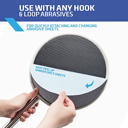 9 Inch Radial Sander for Drywall & Home Improvement Renovations, Ideal for All Home Projects - Includes 25pcs Wall Sanding Discs & Extension Pole, Use for Multiple Projects