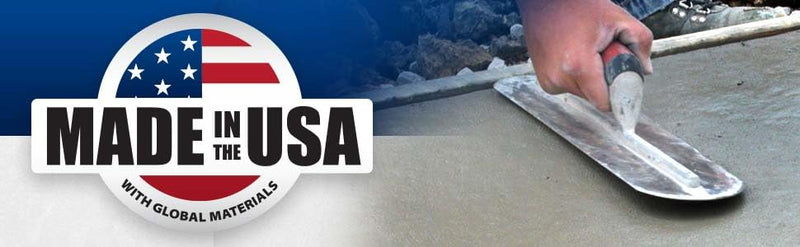 Marshalltown Fully Rounded Concrete Finishing Trowel, Blue Steel Blade, DuraSoft Handle, 20 x 4, Assembled in USA, MXS20BRD