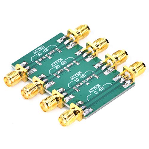 AUNMAS High Frequency Attenuator, DC-4.0GHz 23dBm Fixed Attenuator SMA Double Socket Head Radio Frequency Attenuator for Electronic Devices