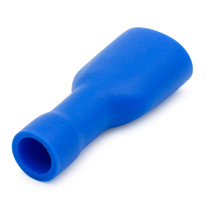 Heschen quick coupling socket vinyl fully insulated, FDFD2-250, 6.3 x 0.8 mm cable lug, for 1.5-2.5 mm² (16-14 AWG), blue, 100 pieces