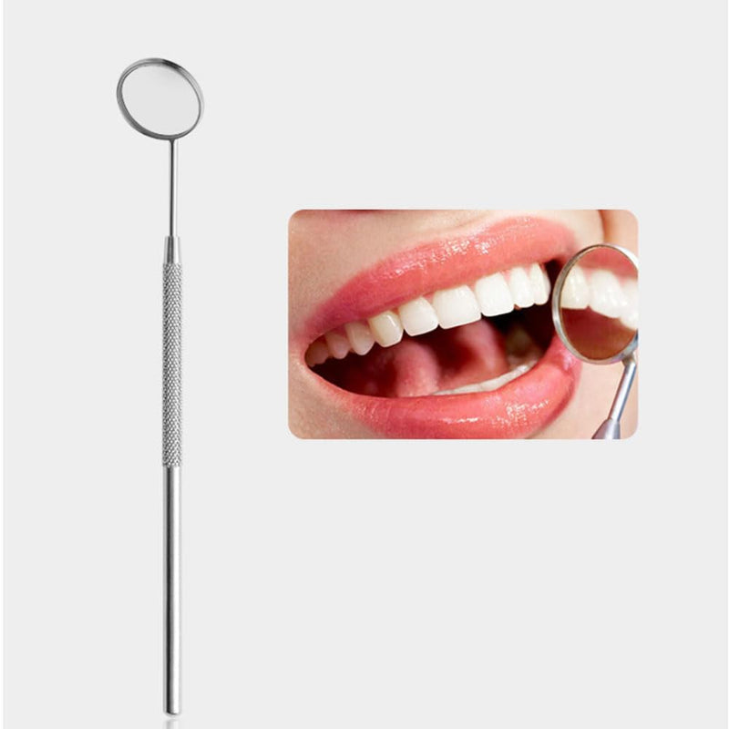 LATRAT Tooth Mirror, Anti-Fog Dentist Mirror, Stainless Steel Dentistry, Oral Care, Mouth Control, Extension Tool, Also Suitable for Eyelash Extensions