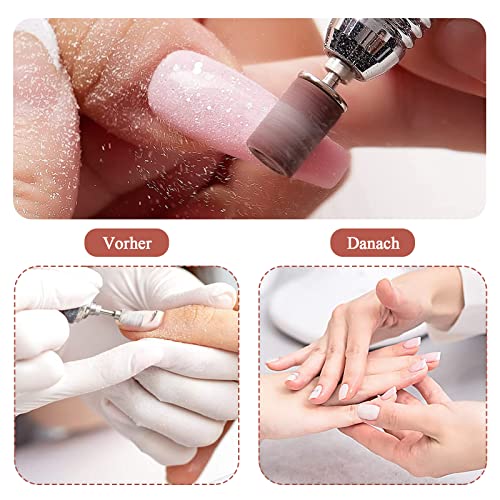 Sanding Sleeves Nail Cutter, Pack of 100 Sanding Sleeves, Sanding Caps Nail Cutter Attachments, Grit 80/120/180/240 Sanding Sleeves for Manicure Pedicure 80/120/180/240 sanding sleeves