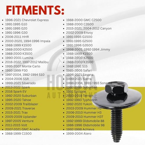 Professional Automotive Fasteners in Bulk – 101PCS M6-1.0 x 25mm Hex Head SEMS Bolts with Integrated Washer – Compatible with GM 11503982, 11504493, 11609989 c - M6-1.0 x 25mm big washer
