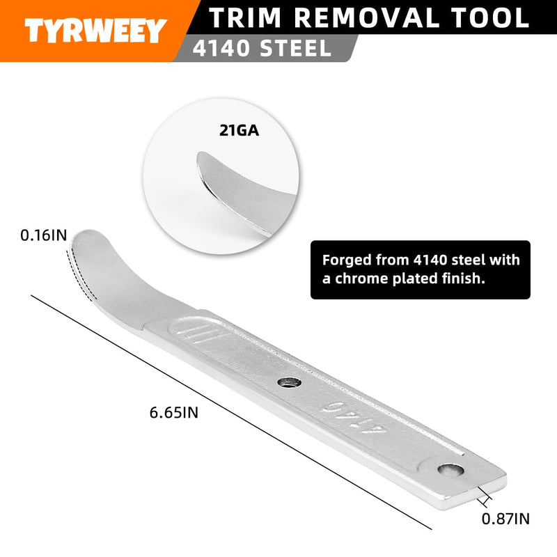 4140 Pry Tool, Pry Bar Trim Removal Tool, Pry Tool, Pocket Pry Bar, Car Trim Removal Tool Kit, Trim Removal Tool Kit, Panel Removal Tool Interior Trim Removal Kit For Planes, Automotive Tools