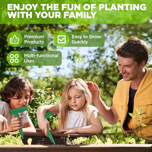 Dibbler Gardening Tool with Measurements - Bulb Planter Tool