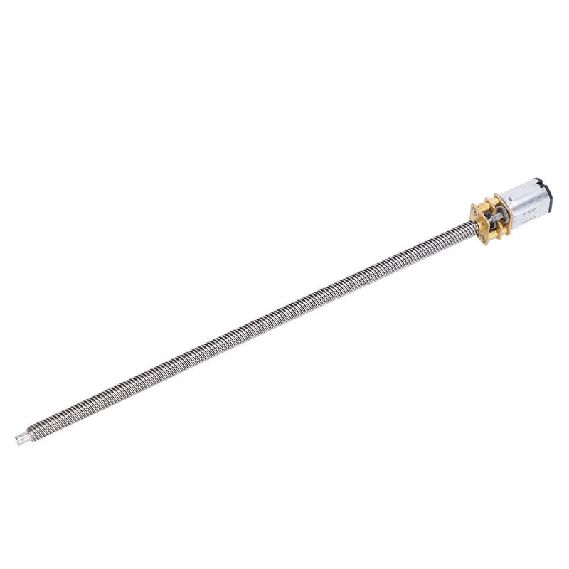 DC Gear Motor, T5 x 160mm N20 GearBox Thread Reduction Motor with Long Output Shaft and Large Gear Torque for Electronic Locks(DC12V 400RPM) DC12V 400RPM