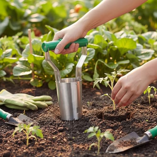 SiliFine 3 Sizes Bulb Planter Set (4.5", 3.7", 2.8") Stainless Steel
