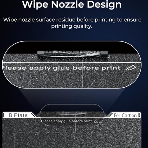Creality K1C Texture PEI Build Plate Kit, 3D Printer Heat and Wear Resistance Textured PEI Spring Steel Plateform with Wipe Nozzle Design for K1C
