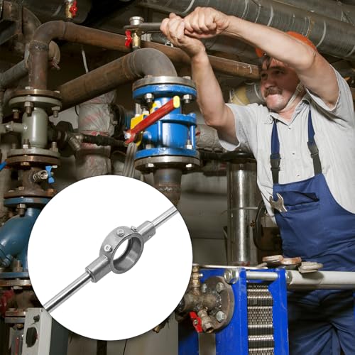 Die Handle Round Die Stock Handle Wrench with Knurled Handle, Non Slip, for Metric M30-M36 / 47mm-65mm Round Die