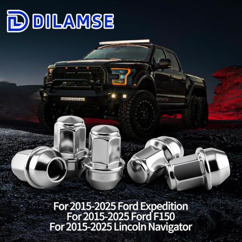 24 Pack One‑Piece Wheel Lug Nuts, M14x1.5 Thread 60° Conical Seat, 21mm Hex Chrome Alloy Steel Replacement Lugnuts, OEM Part ACPZ1012B