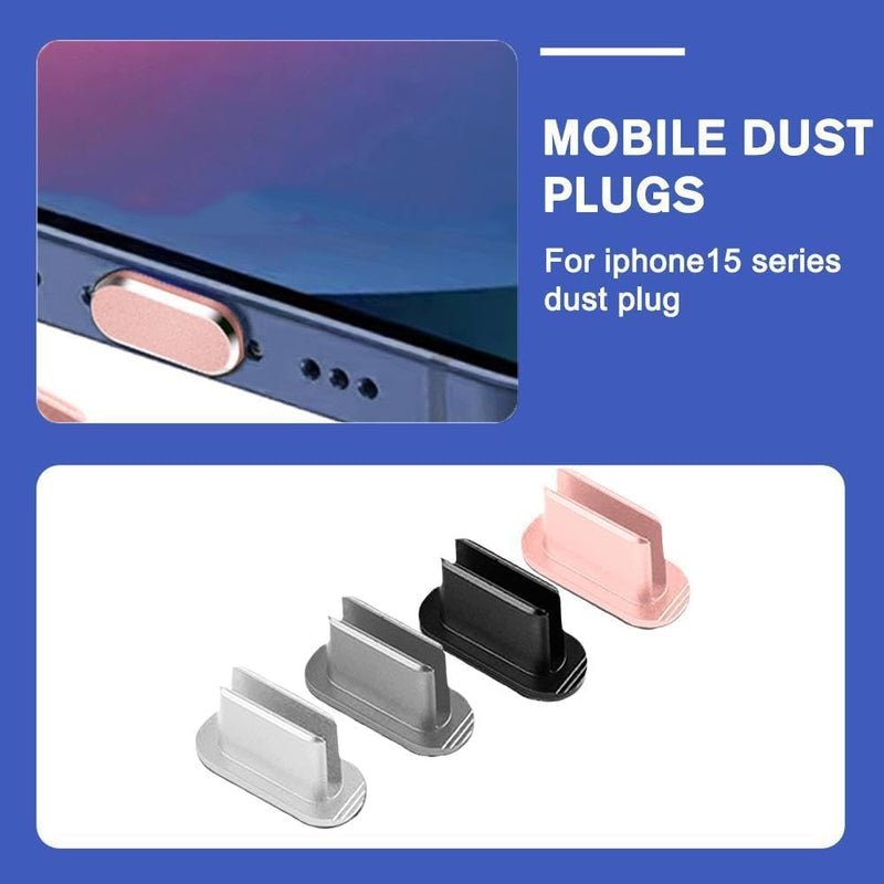 Pink Anti Dust Plug for iPhone 15 / 15Pro / 15 Pro Max / 15Plus Charge Port Plugs Stopper Mobile Phone Protection Cap,Charging Dust Cover Plug, Cell Phone Anti-Dust Plugs for Laptop Smartphones