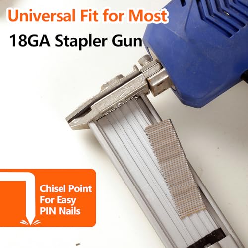 2000-Count 18 Gauge 1/4" Narrow Crown Staples 1-1/2" Leg Galvanized 1-1/2" yellow