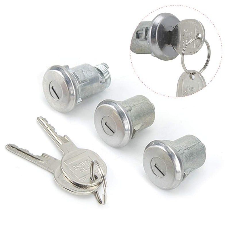 KIMISS Door Lock Kit, Door Lock Repair Kit Door Lock Cylinder and Key 654394765282