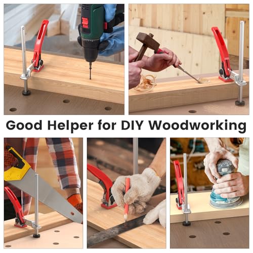 Housolution Bench Dog Clamp, 3/4 inch Dog Holes Workbench Clamp 2 Pack-19mm