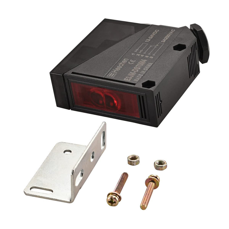 Heschen photoelectric switch, E3JM-DS70M4, 12-24VDC, diffuser type, detection distance 70cm