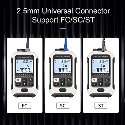 Optical Fiber Power Meter Multifunctional Fiber Optic Cable Tester White Network Cable Tester For Communication Engineering