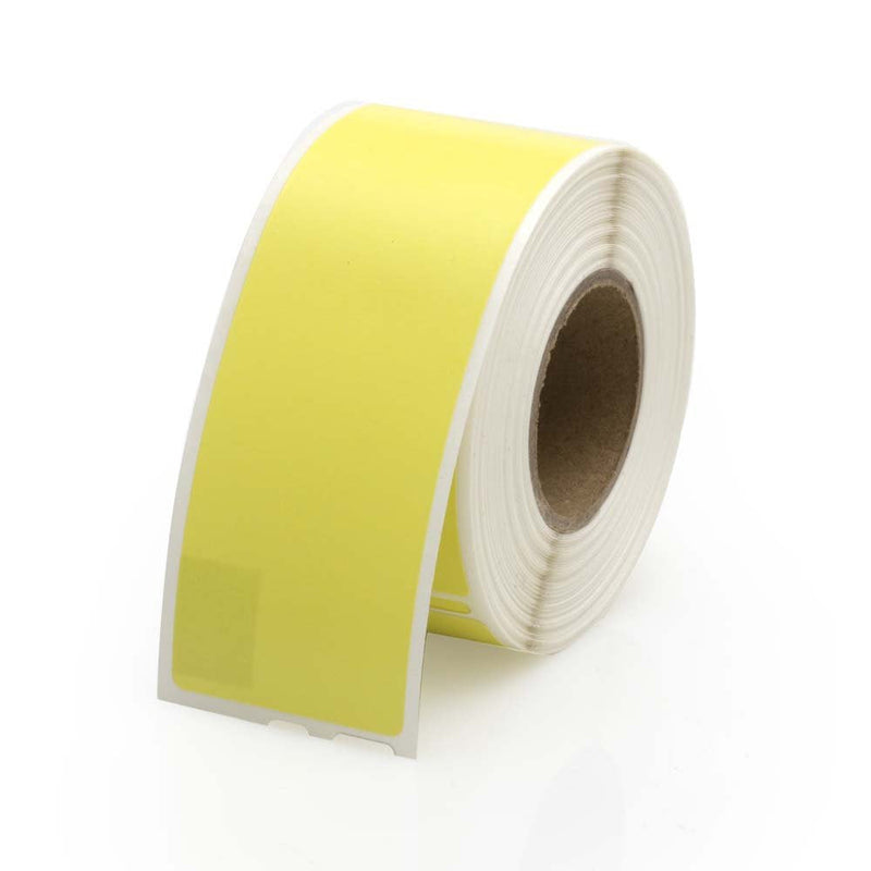 LabelValue Brand SLP-1YLB Yellow Address Labels, Compatible with Seiko Printers, 1 roll per Pack, 1-1/8” H x 3-1/2” W, 130 Labels per roll,