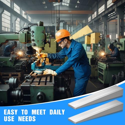 12 Pcs Steel Flange Wedges Beveled Washers Right Angle Wedges Triangular Metal Gaskets Shims for Lathes, Welding Machines Equipment (4.02'' X 0.71'' X 0.5'') 12 4.02'' x 0.71'' x 0.5''
