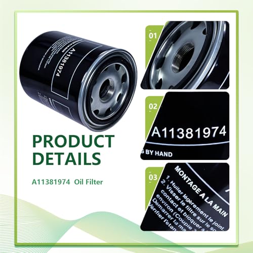 A11381974 KAYIQIN Oil Filter Compatible with L30/37/45/50 Air Compressor, Replacement Part ZS1166973