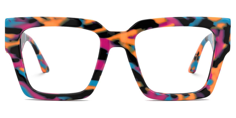 VOOGLAM Square Blue Light Glasses for Women Anti Eyestrain Dry Eyes Computer Phone TV Eyewear Felician Gremulticoloren Clear