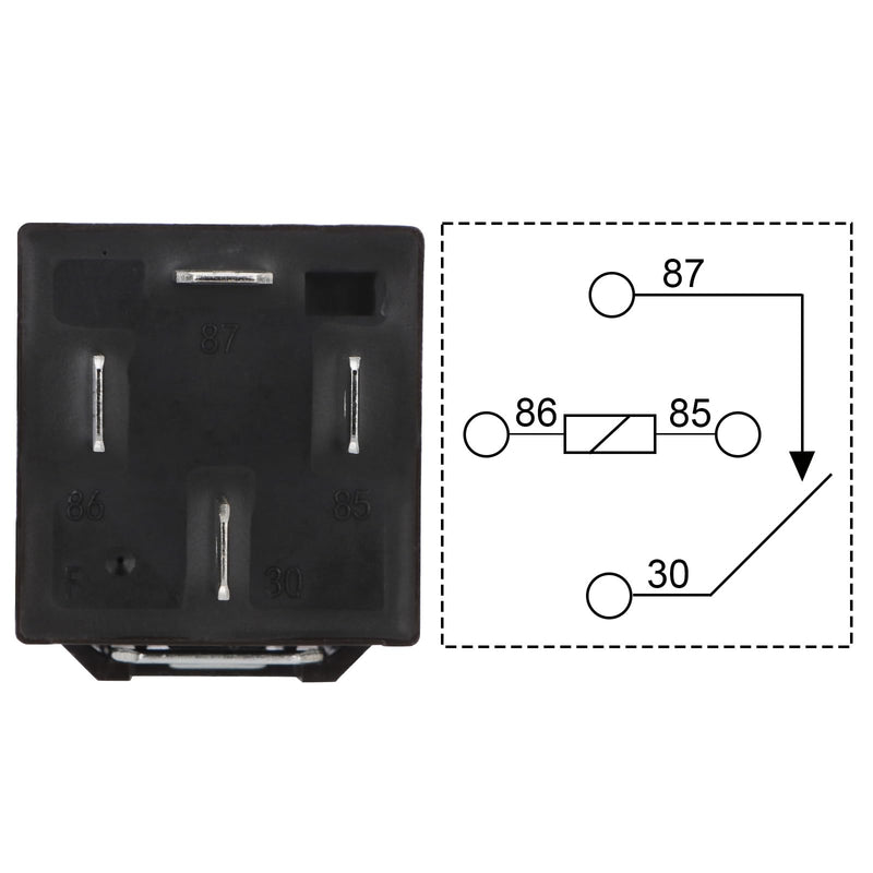 2 Pack JD1912 Car Relay, 12V 40A, 4 Pins SPST, Automotive Switches and Starters, Waterproof Relay for Boat Tractor Truck Motorcycle (2) 2