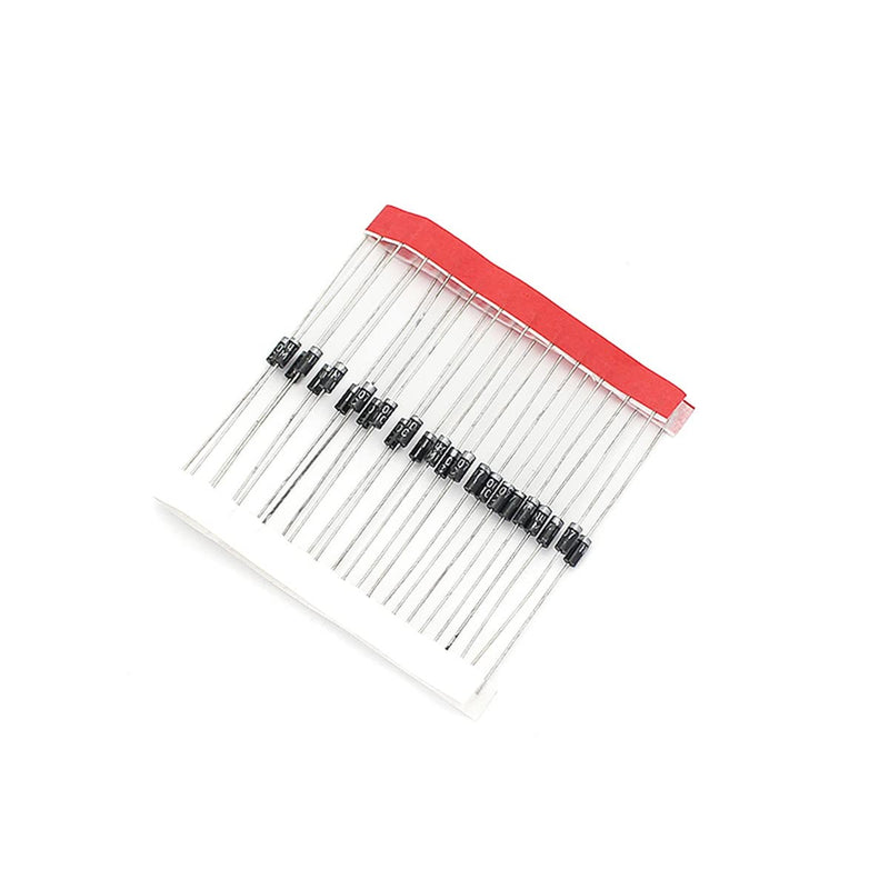 Hailege 100pcs Schottky Rectifier Diode Assortment Kit Including 8 Values 1N4148 1N4007 1N5819 1N5399 1N5408 1N5822 FR107 FR207