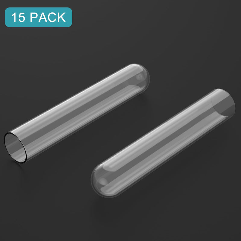 StonyLab Borosilicate Glass Round Bottom Test Tubes, 30mm OD X 165mm Length (Pack of 15) 15 Pack
