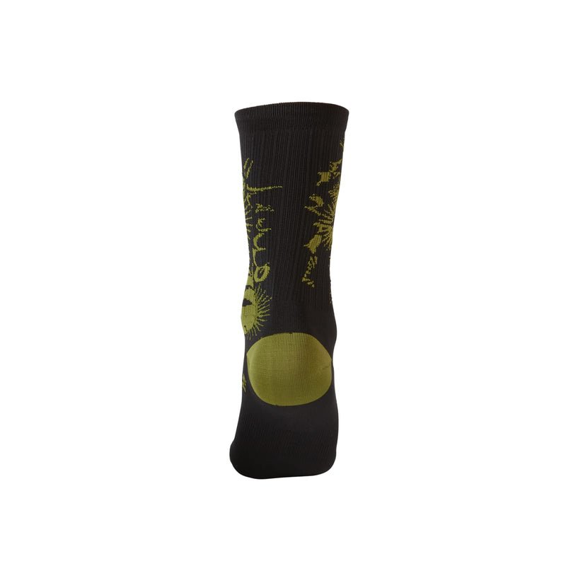 O'Neal Men's MTB Performance Sock Plant 10-12 Black/Green