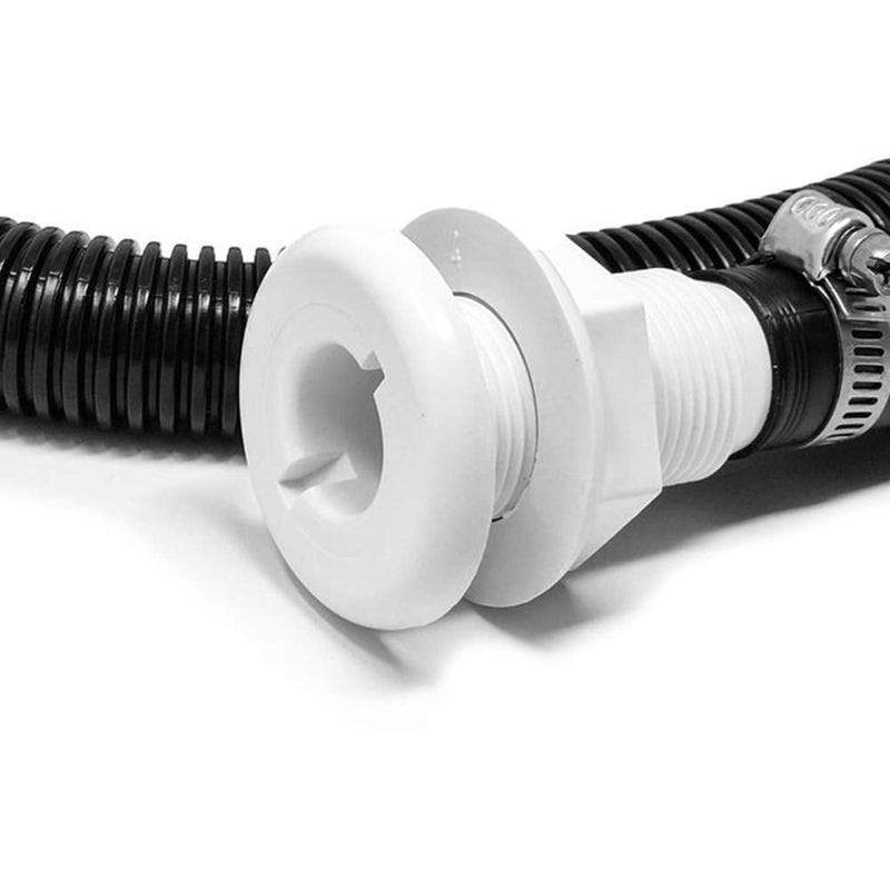 Bilge Pump Installation Kit Bilge Pump Hose 1-1/8-Inch Dia Plumbing Kit | 6 FT Premium Quality Kink-free Flexible PVC Hose | Includes 2 Clamps and Thru-Hull Fitting 1-1/8 Inch Dia Bilge Pump Hose