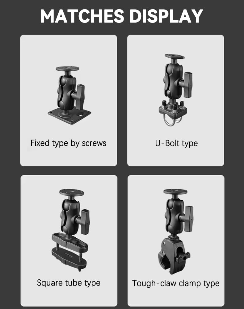 Strg Double Socket Arm for 1.5 Inches/ C Size/ 38mm Ball Mounts Accessories, 3.4'' Length Aluminum Short Arm Powerful Clamp Compatible with RAM Mount, iBolt and More 3.4" Long (A)