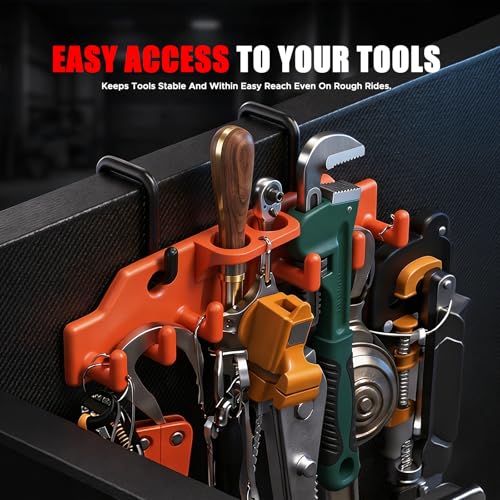 Lineman Tool Board, Bucket Truck Tool Organizer with 2" & 3" Aerial Bucket Hooks, Heavy Duty Weatherproof Lineman Bucket Organizer, 720 lbs Load Capacity for Line Work Tools