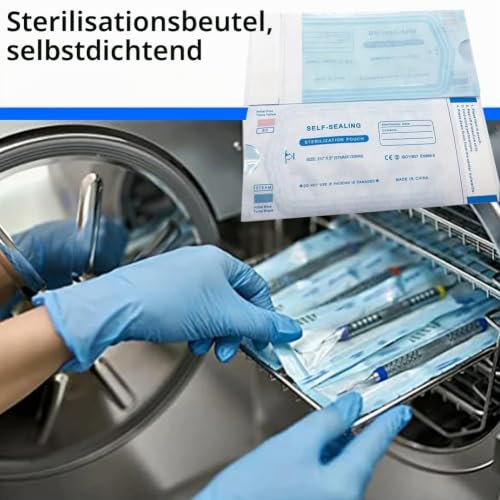 Sterilisation bag, self-sealing sterilisation bag, sealing sterilisation bag, disposable sterilisation bags, dental self-sealing sterilisation bag