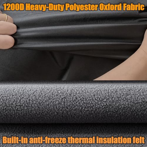 Winter Insulated Cover for WHES30E&WHES40E Grain Water Softener Black (Winter)