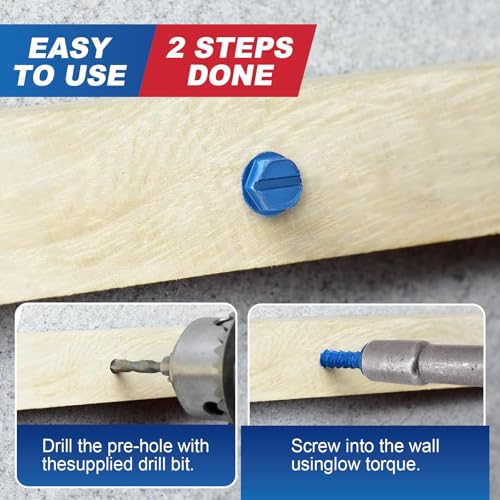 1/4"x2-3/4"Slotted Hex Concrete Screws Anchor for Concrete 120pcs/box 1/4" 2 3/4 Inches 120