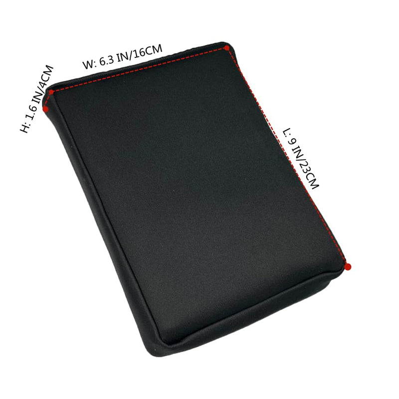 AF-WAN Neoprene Soft bag Book Sleeve bag holder with Zipper, Suitable for Fourth Wing Hardcover Book Protection at Home, Outdoor, and Travel (Black) Black
