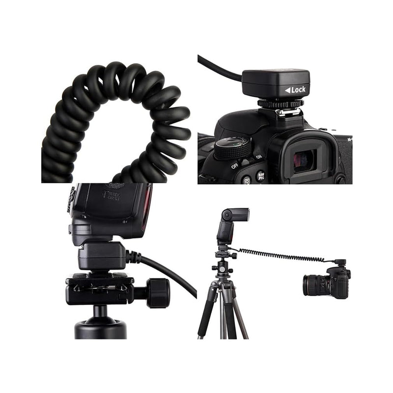 Flash TTL Hot Shoe Cord for Nikon Z5 Z6 Z6II Z7 Z7II D780 D850 D800 D750 D500 D7200 D5600 D5500 D5300 D3500 D3300 Replaces Nikon SC-28 Cord -1.5m
