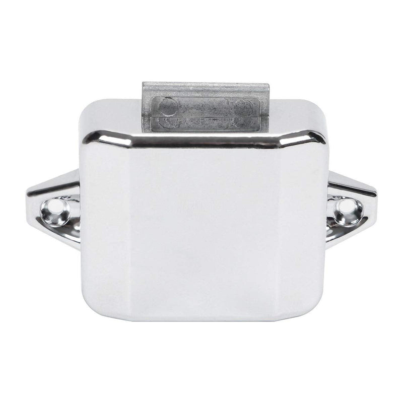 10 PCS Push Button Latch Cabinet Door Catch Keyless Cupboard Locks Zinc Alloy&ABS for RV Yachts Motorhome Camper Caravan Electroplated Silver-10PCS