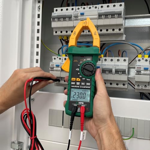 KPS PA700 True RMS Digital Clamp Meter, 6000 Counts, NCV Detector