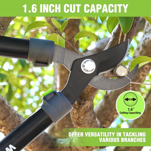 WORKPRO 27" Garden Bypass Lopper, Tree Trimmer with 1.6" Cutting Capacity