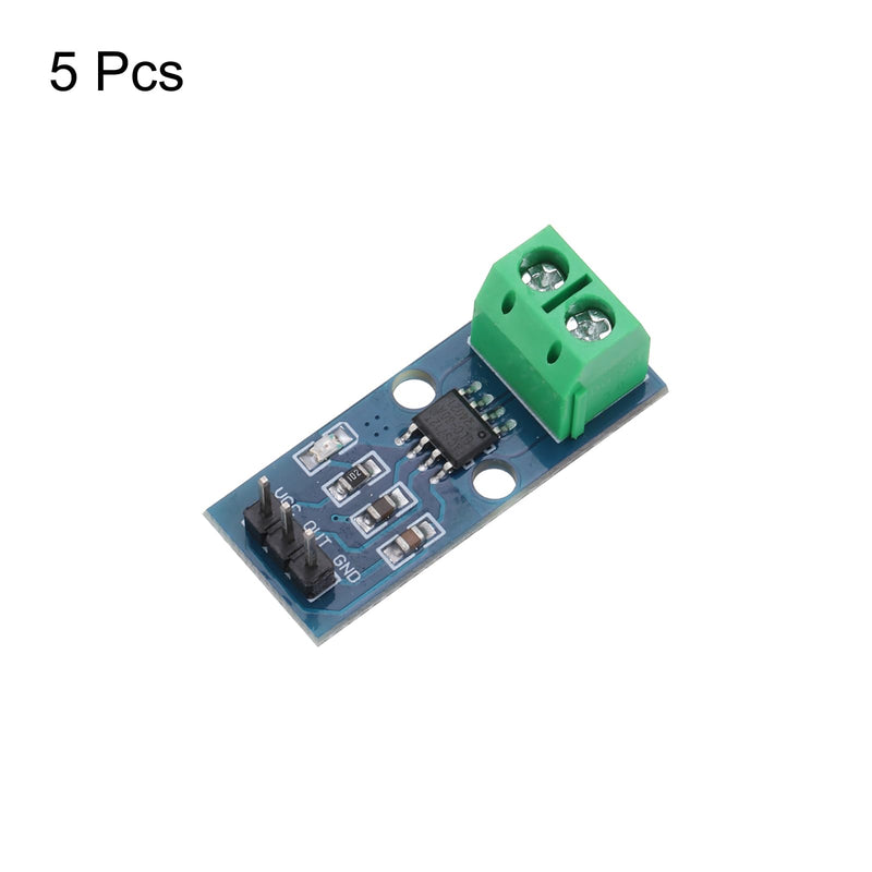 QUARKZMAN ACS712 Current Sensor Module 30A Range Hall Effect Current Sensor Current Measurement AC/DC for Current Detection Pack of 5 | Hall-effect current sensor, for current detection